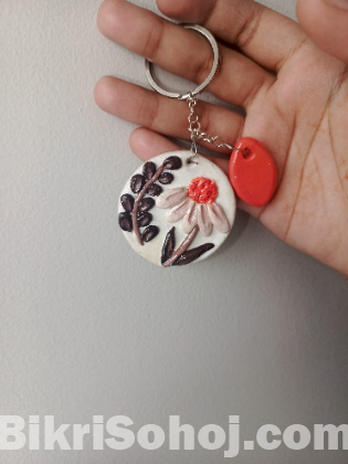Floral keychain